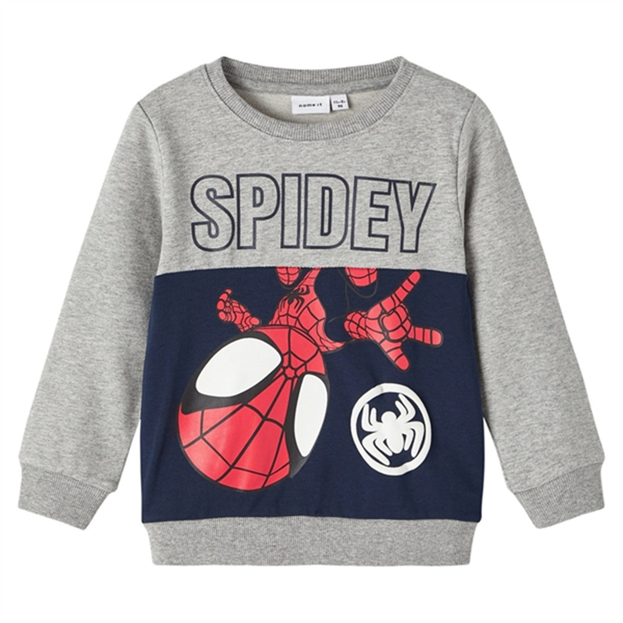 Name it Grey Melange Jubi Spidey Sweatshirt