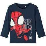 Name it Dark Sapphire Junior Spidey Bluse