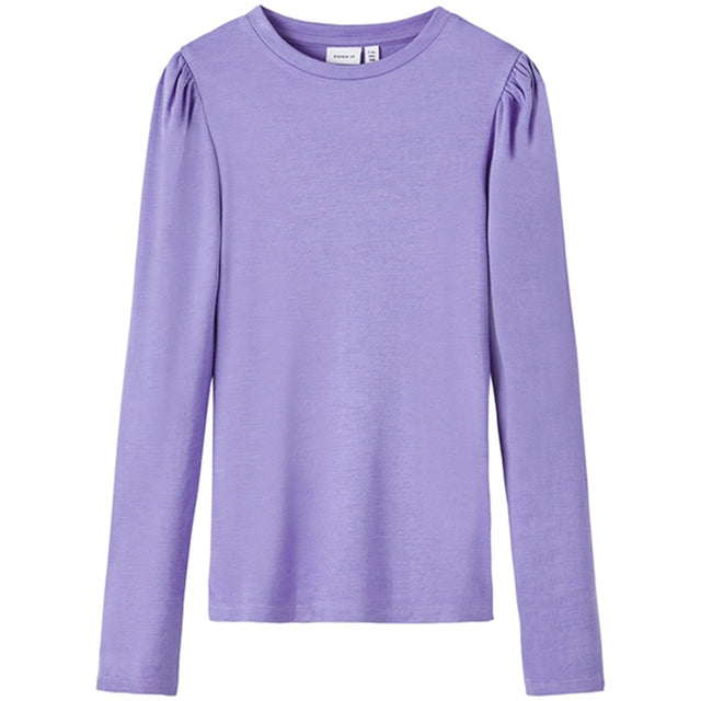 Name it Aster Purple Lilde Slim Bluse