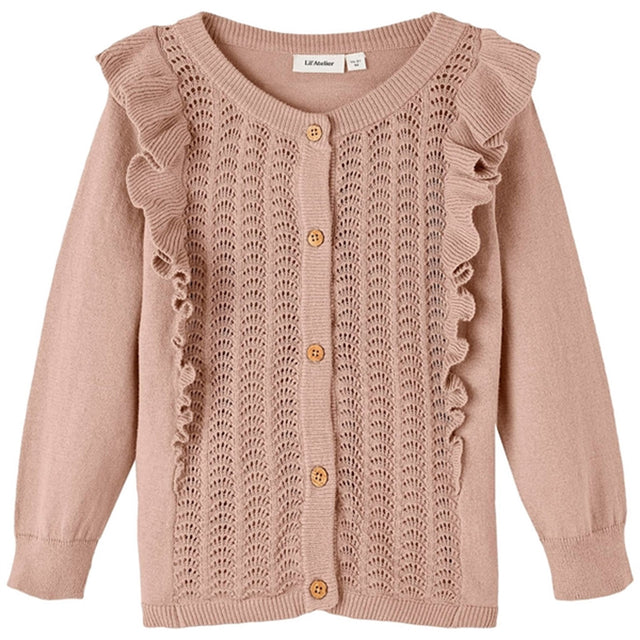 Lil'Atelier Rose Dust Lara Strik Cardigan