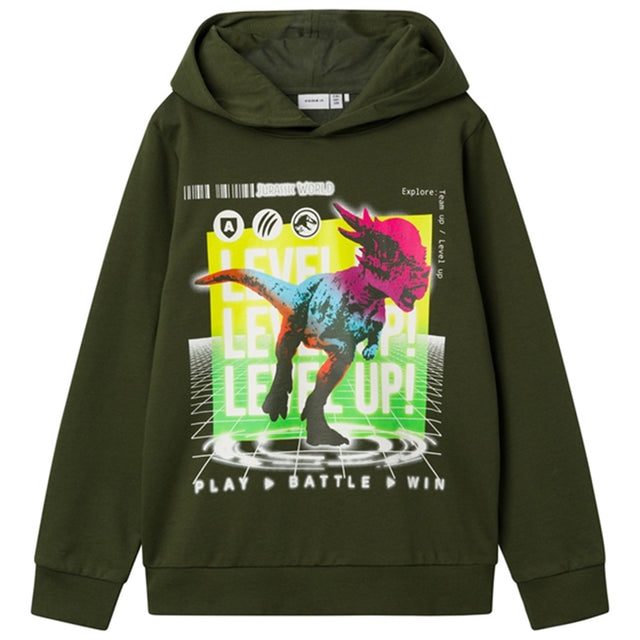 Name it Rifle Green Janus Jurassic Sweat Hoodie