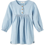 Lil'Atelier Light Blue Denim Lana Loose Kjole