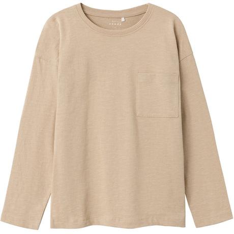 Name it Oxford Tan Vebbe Bluse