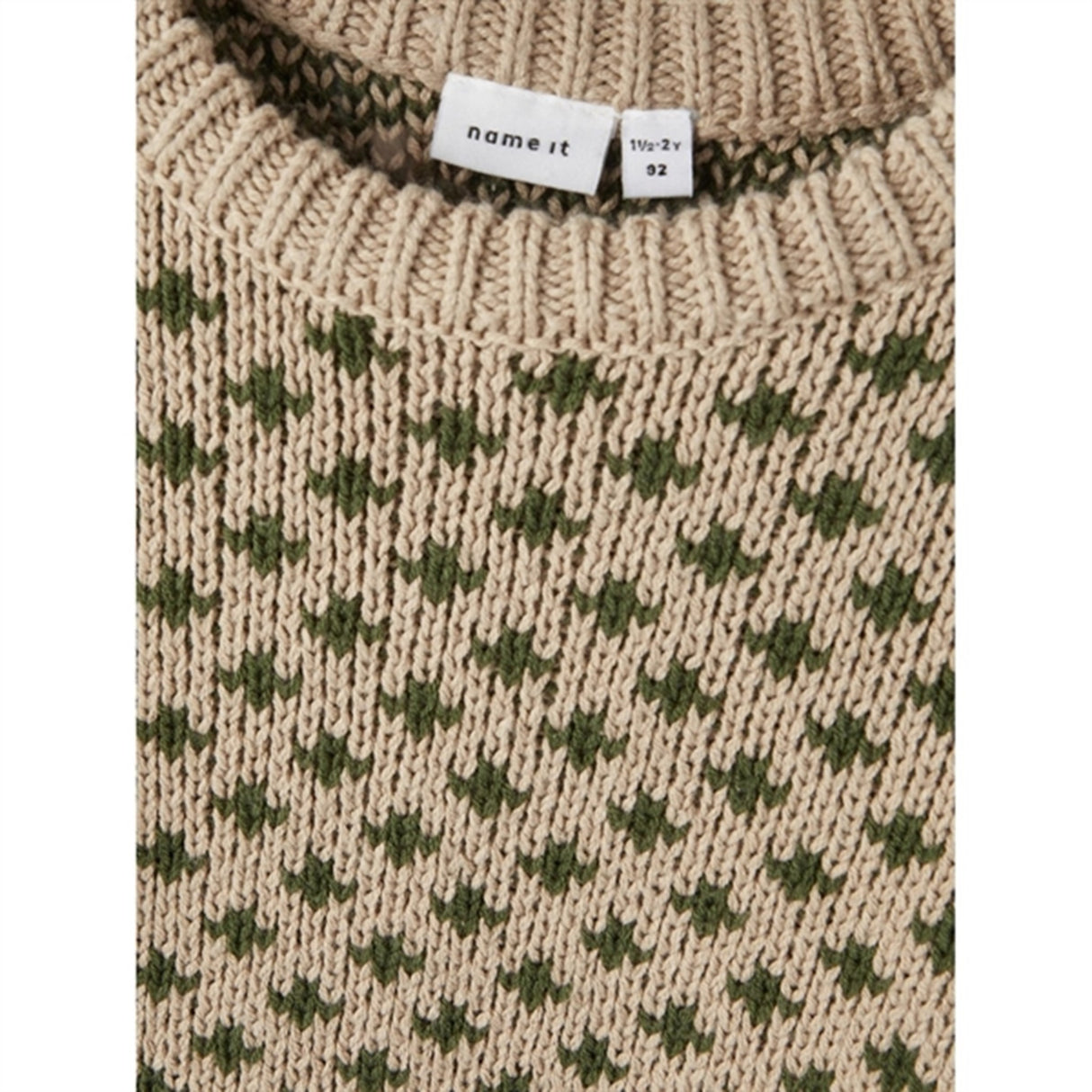 Name it Oxford Tan Monis Striktrøje 4