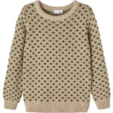 Name it Oxford Tan Onis Striktrøje