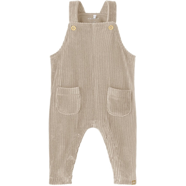 Name it Oxford Tan Nash Velour Overalls