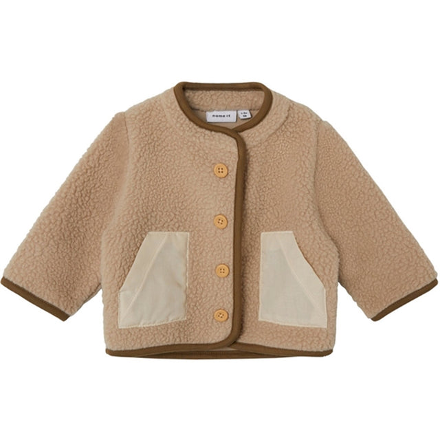 Name it Oxford Tan Nomo Teddy Jakke