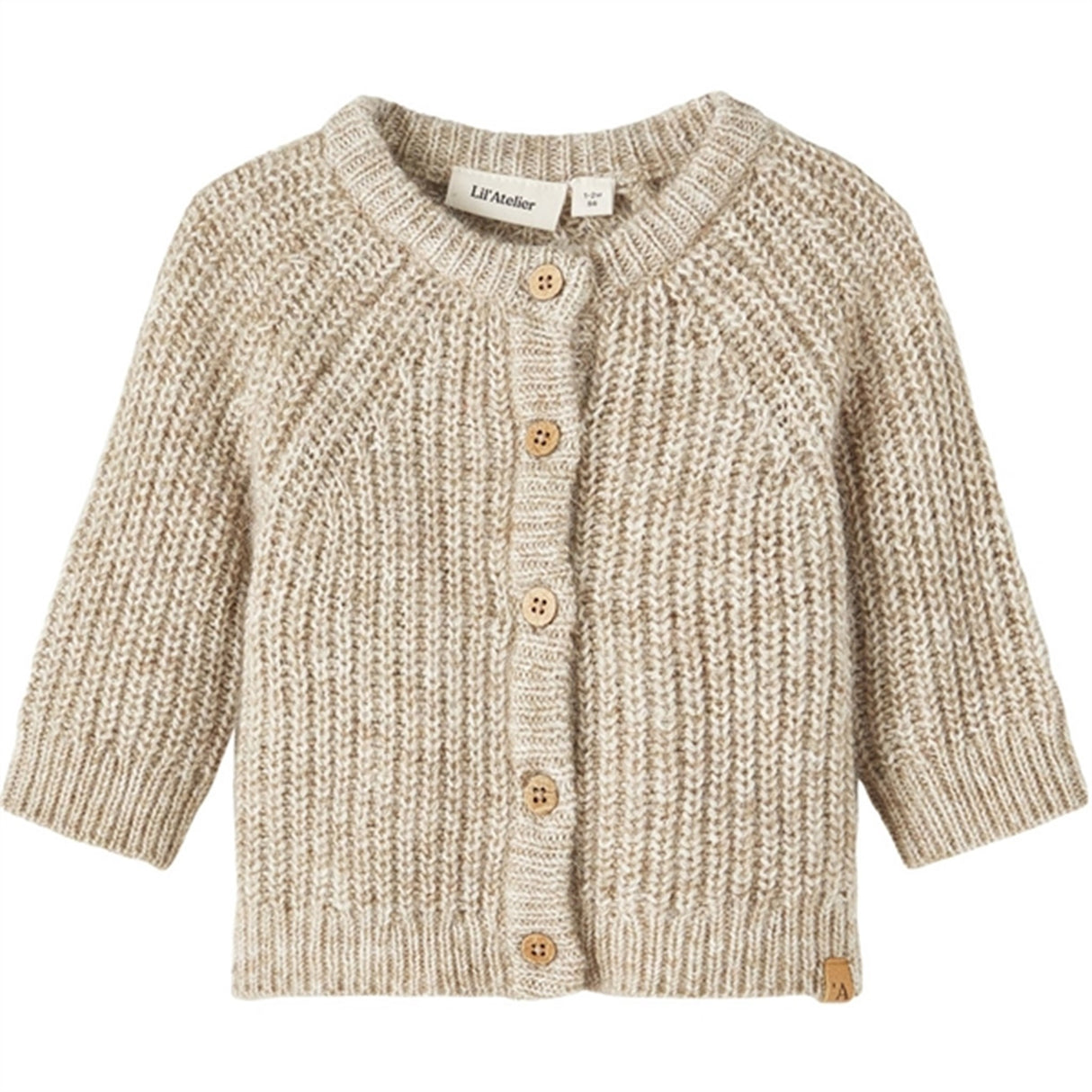 Lil'Atelier Chinchilla Omio Strik Cardigan