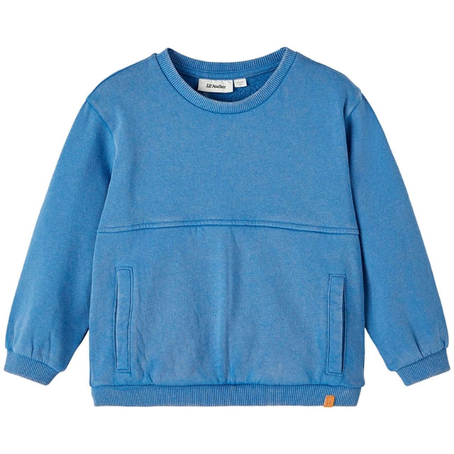 Lil'Atelier Federal Blue Nalf Loose Sweatshirt