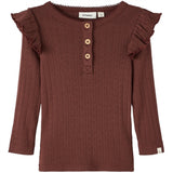 Lil'Atelier Rum Raisin Rachel Slim Bluse