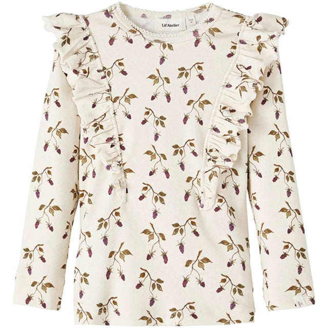 Lil'Atelier Turtledove/Berry Gaya Slim Bluse