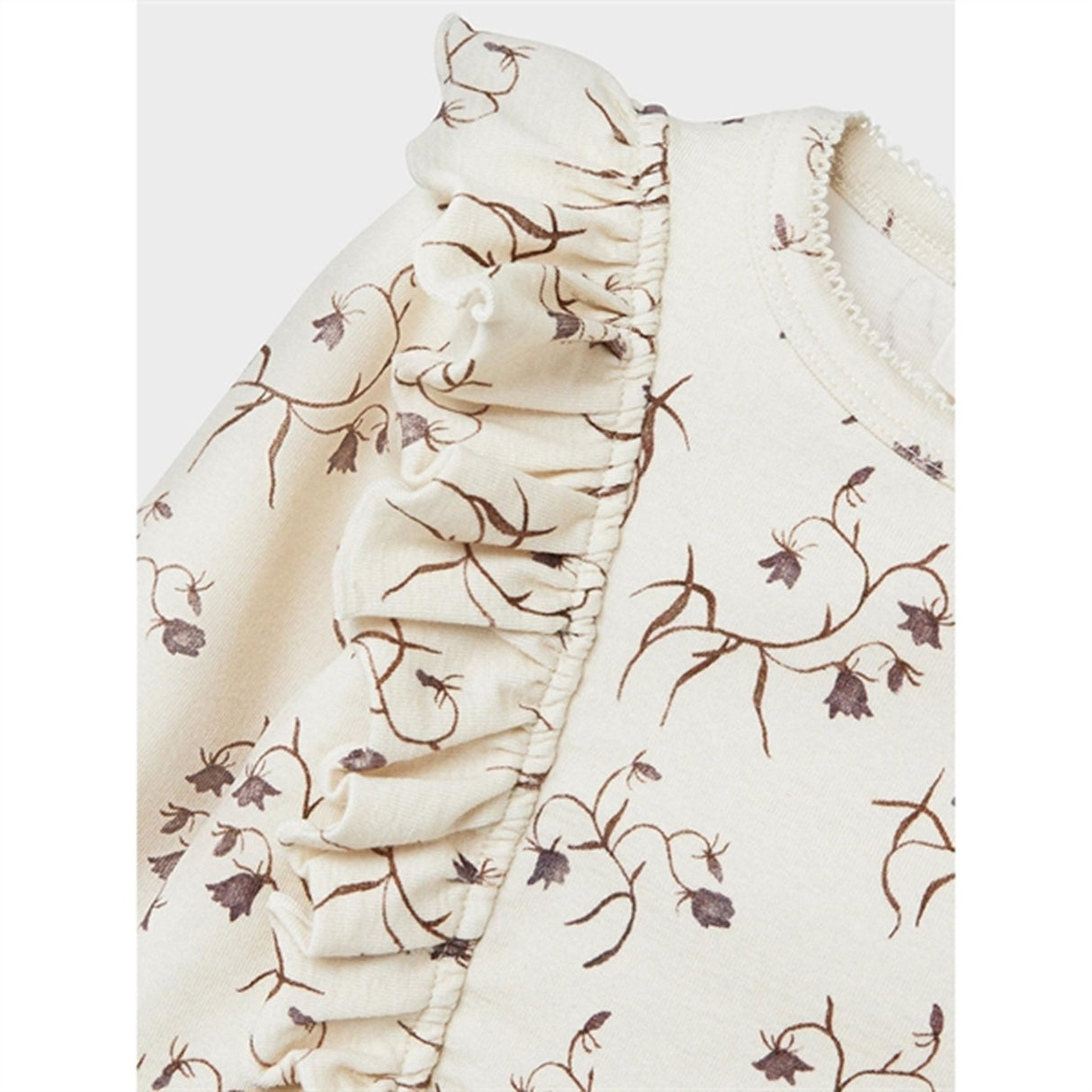 Lil'Atelier Turtledove/Flower Gaya Slim Bluse 2