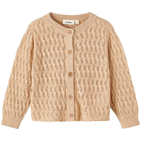 Lil'Atelier Warm Sand Nina Loose Strik Cardigan