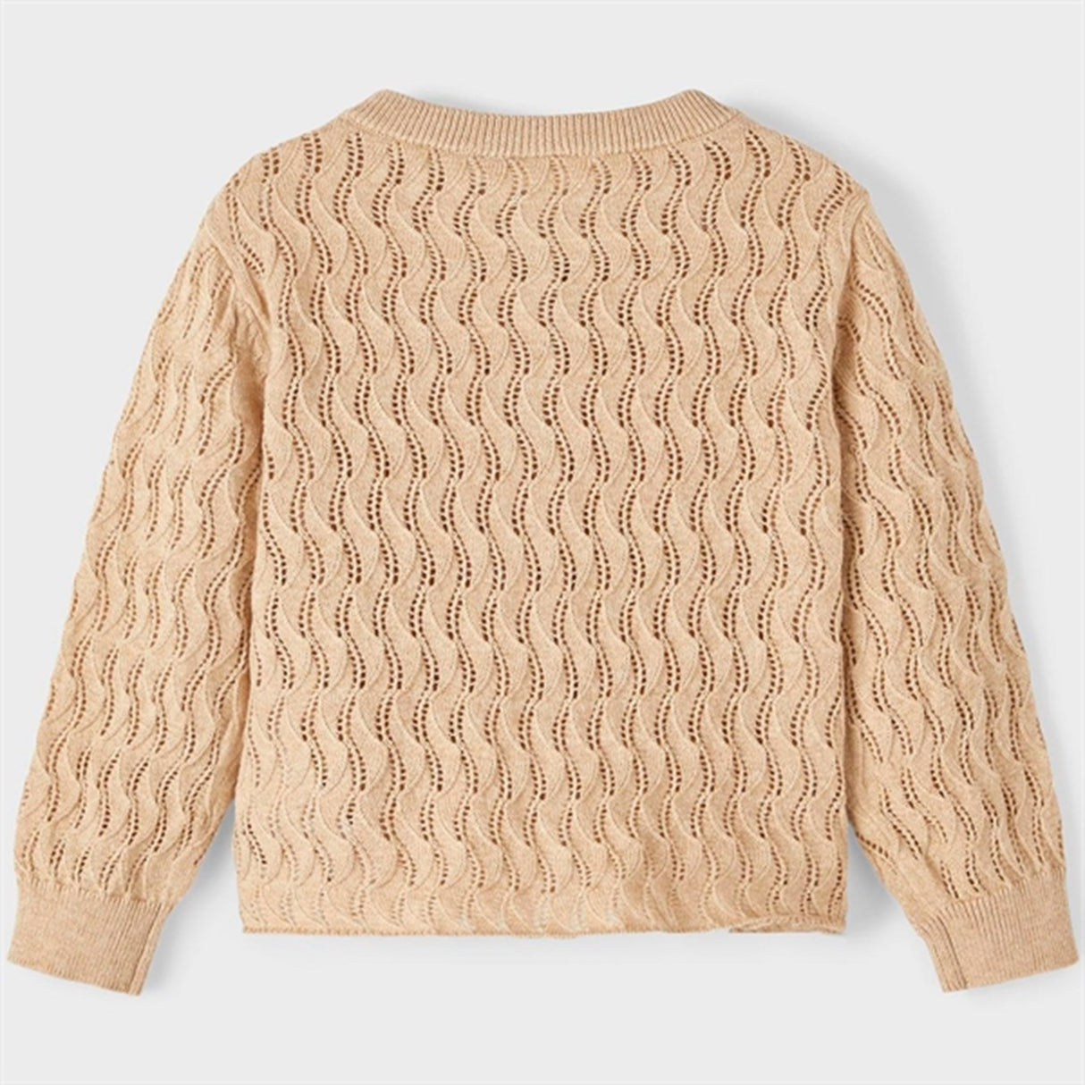 Lil'Atelier Warm Sand Nina Loose Strik Cardigan 3