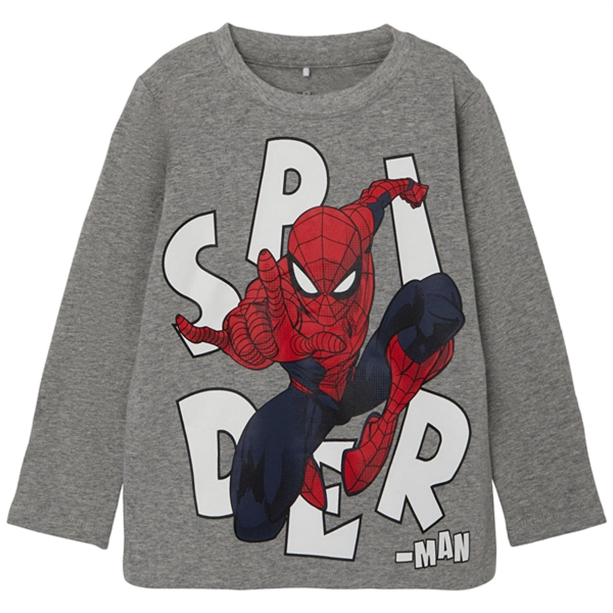 Name it Grey Melange Journey Spiderman Bluse