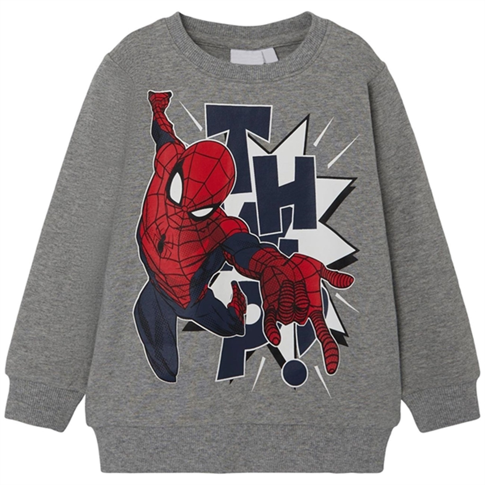Name it Grey Melange Jasp Spiderman Sweatshirt