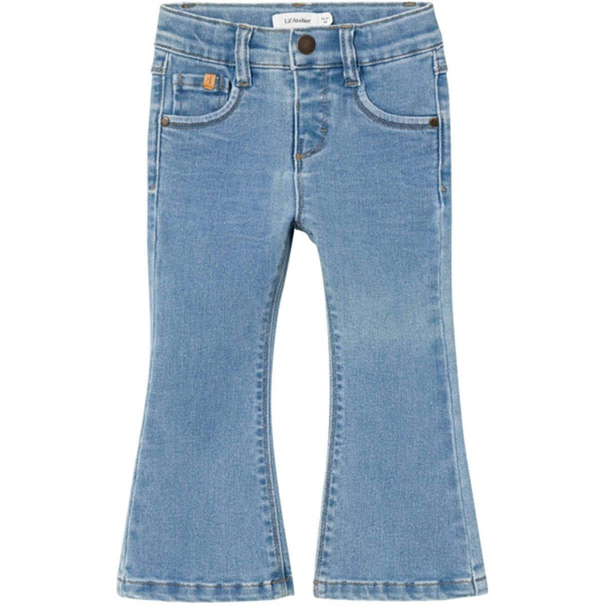 Lil'Atelier Medium Blue Denim Salli Slim Bootcut Jeans