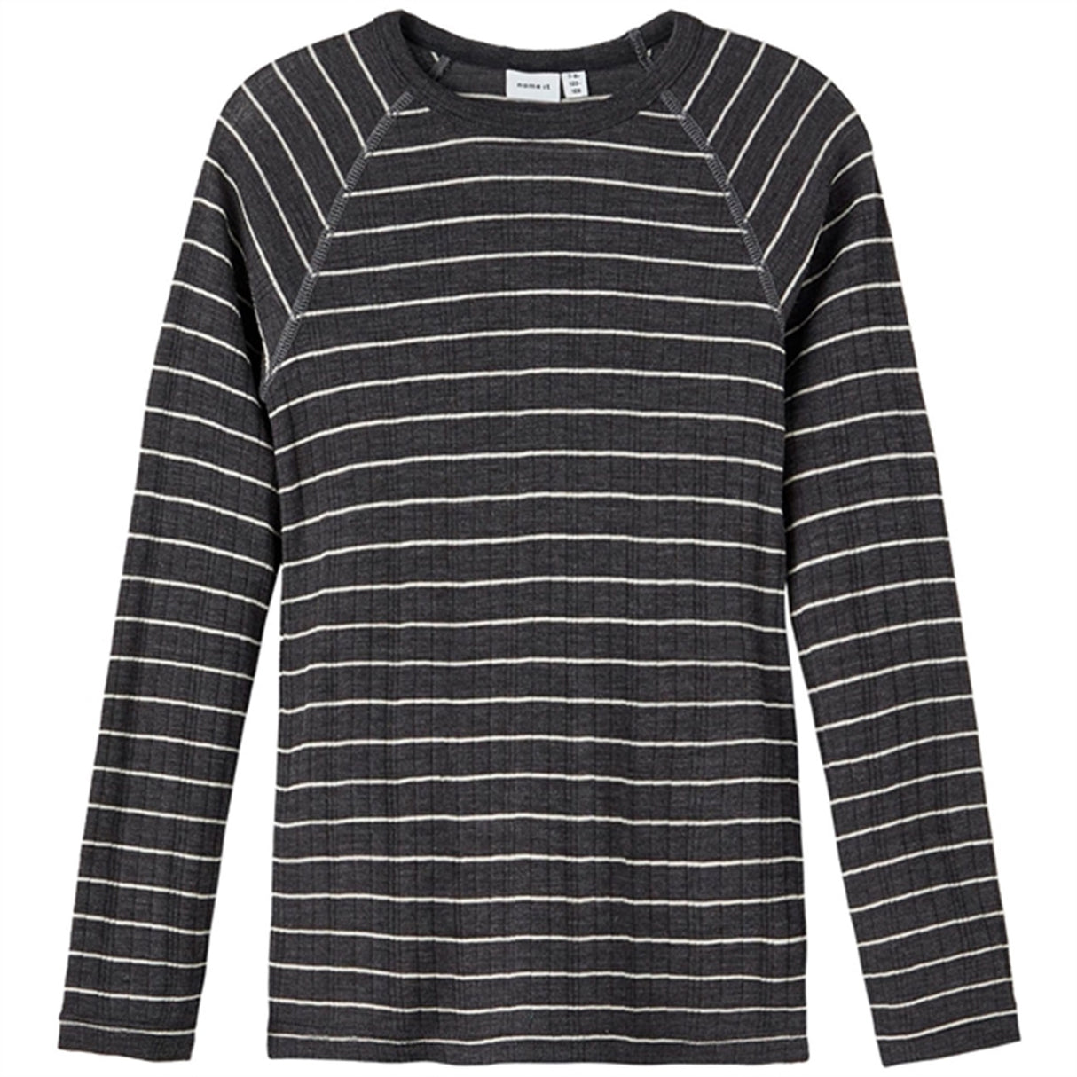 Name it Blue Graphite Stripes Wang Uld Needle Stripe Bluse