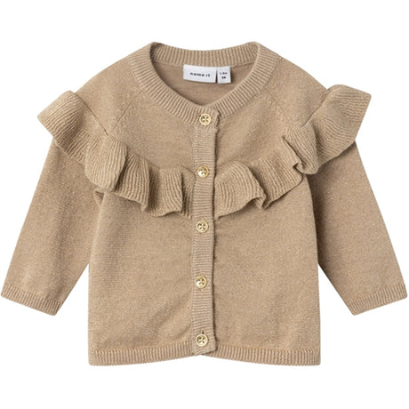 Name it Oxford Tan Resine Strik Cardigan