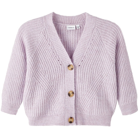 Name it Lavender Mist Retulle Strik Cardigan