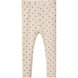 Lil'Atelier Whitecap Gray/Baked Clay Gago Slim Leggings