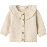 Lil'Atelier Wood Ash Melange Rila Strik Cardigan