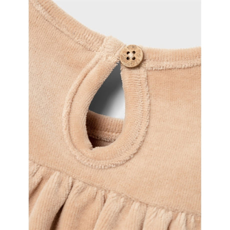 Lil'Atelier Nougat Rimie Velour Sweat Kjole 2