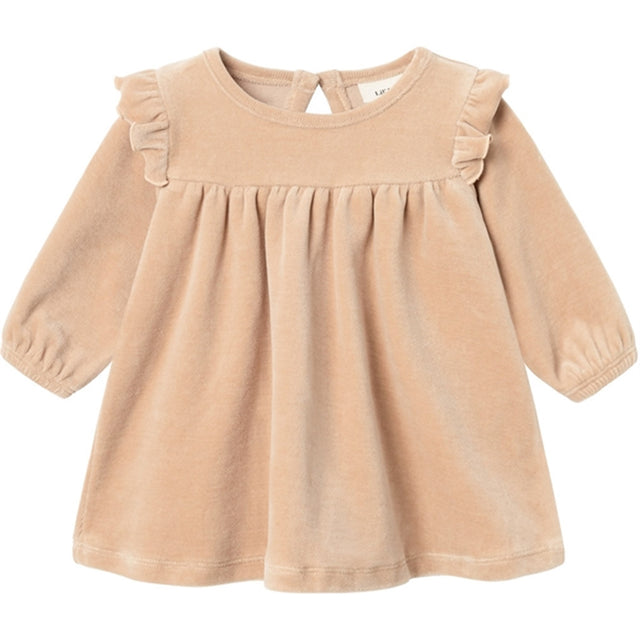 Lil'Atelier Nougat Rimie Velour Sweat Kjole