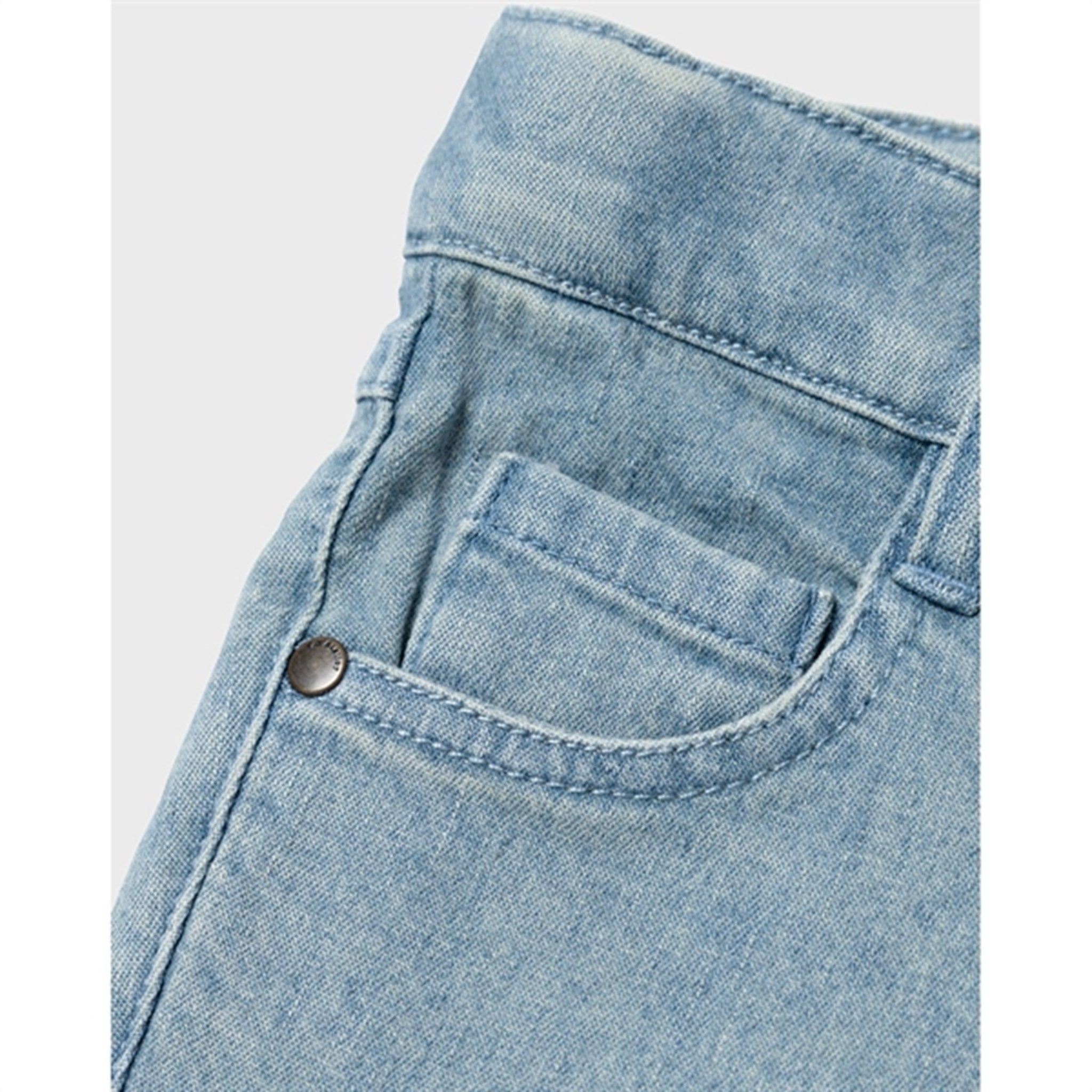 Lil'Atelier Medium Blue Denim Salli Slim Bootcut Jeans 2