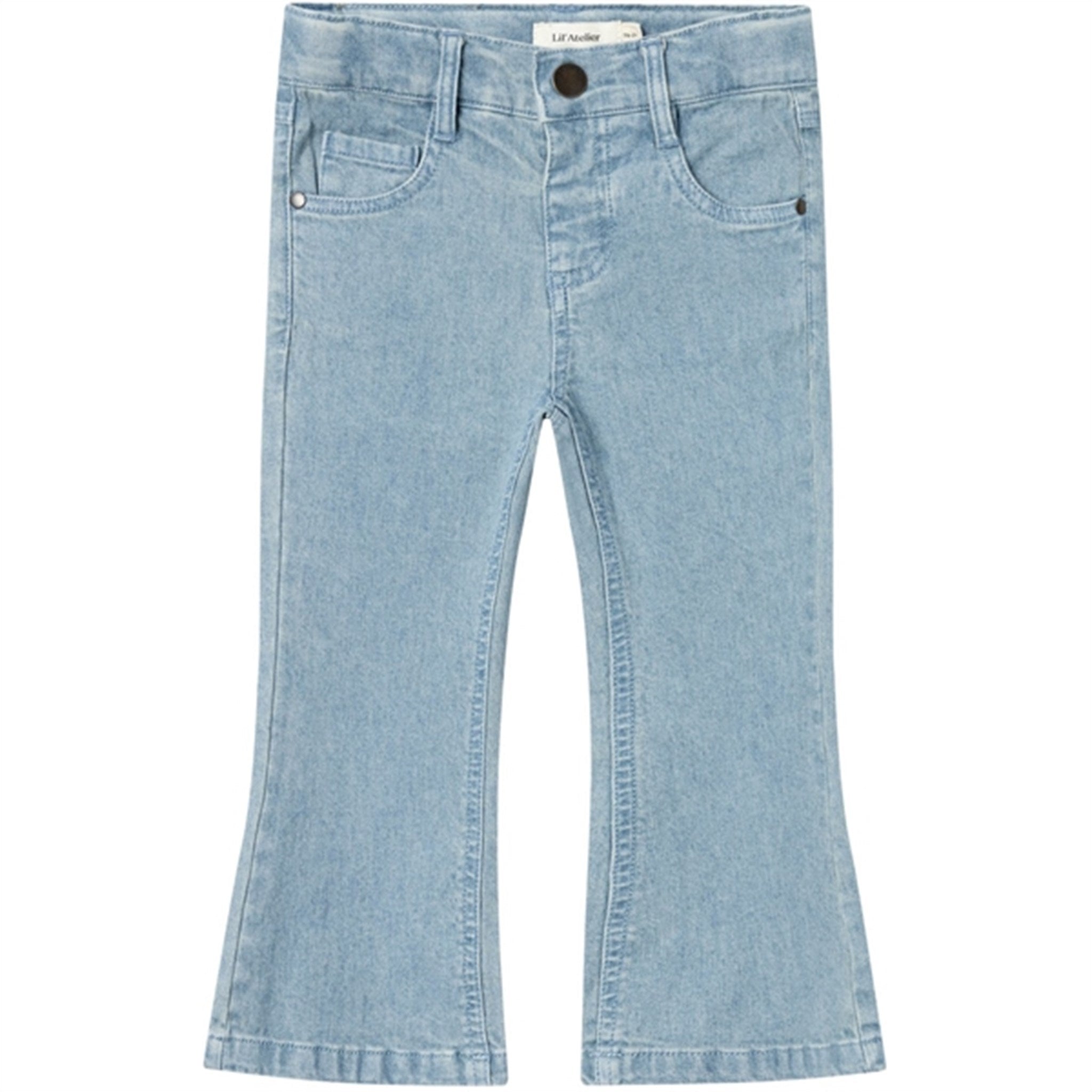 Lil'Atelier Medium Blue Denim Salli Slim Bootcut Jeans