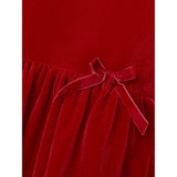 Name it Jester Red Revel Velour Kjole 2