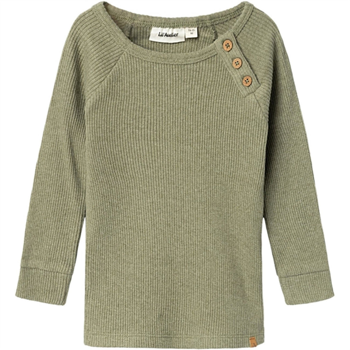 Lil'Atelier Loden Green Sophio Slim Bluse