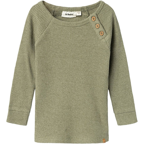 Lil'Atelier Loden Green Sophio Slim Bluse