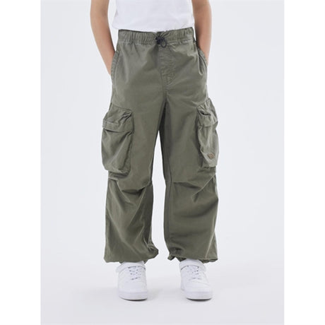 Name it Dusty Olive Ben Parachute Twill Bukser Noos