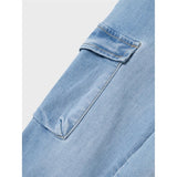 Name it Medium Blue Denim Ben Baggy Cargo Jeans Noos