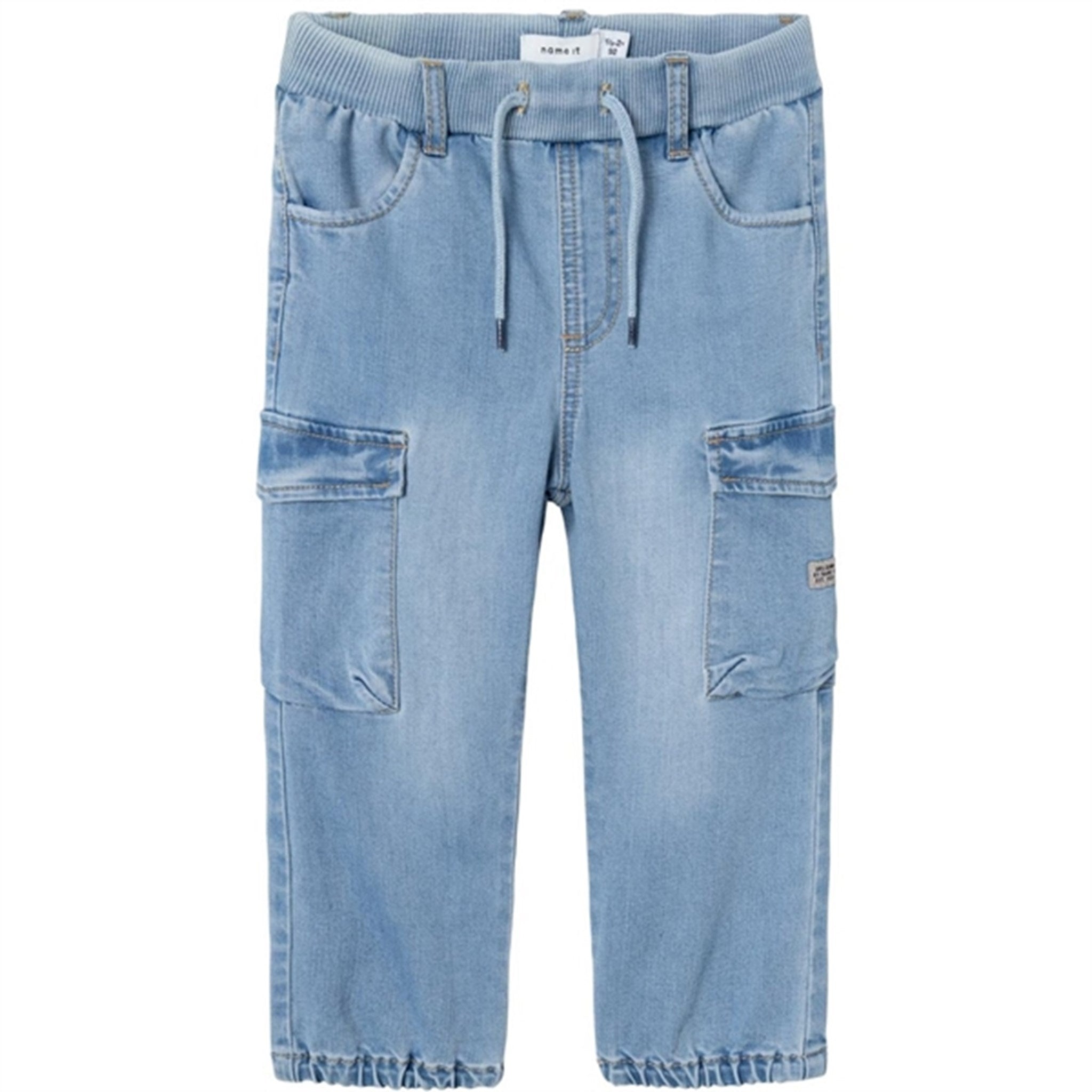 Name it Medium Blue Denim Ben Baggy Cargo Jeans Noos