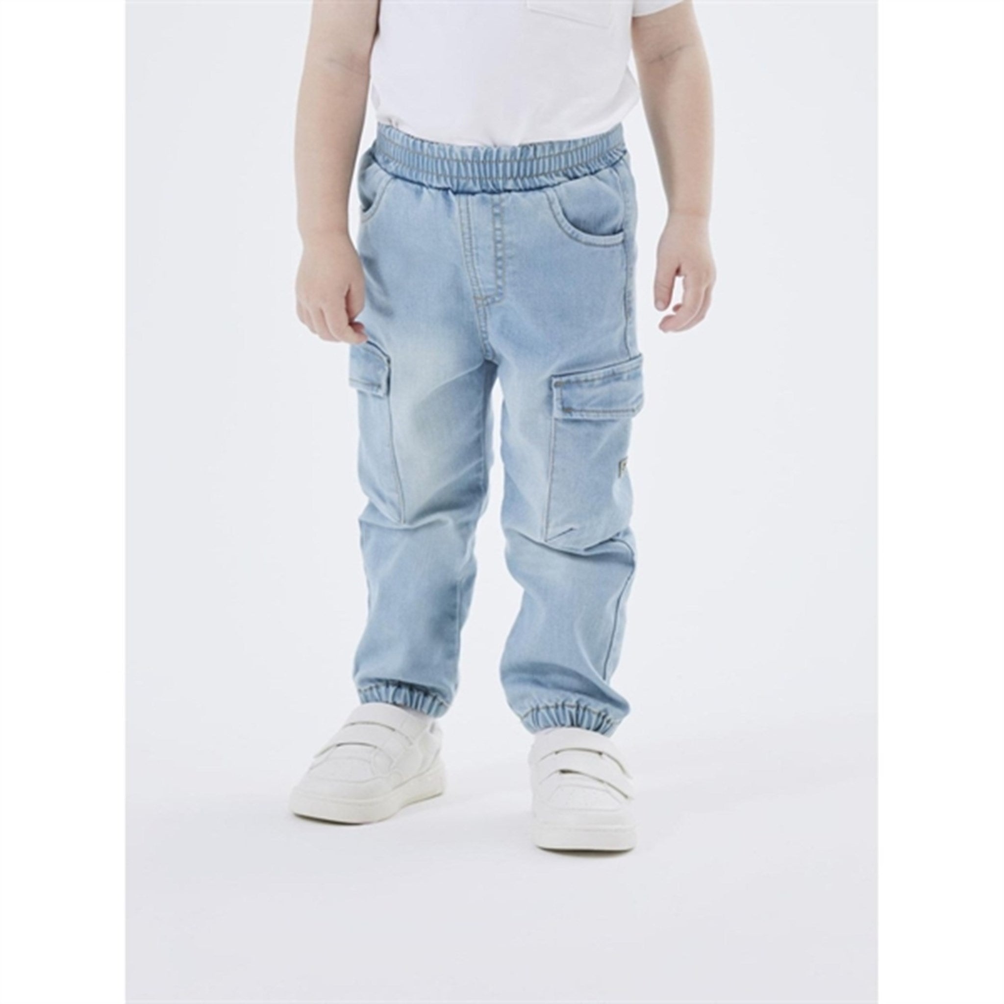 Name it Medium Blue Denim Ben Baggy Cargo Jeans Noos 2