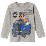 Name it Grey Melange Absalon Paw Patrol Bluse