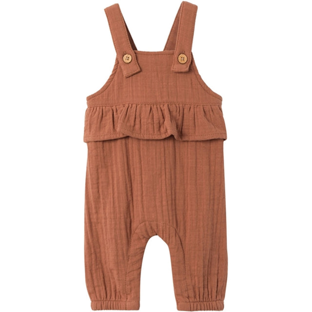 Lil'Atelier Carob Brown Tuda Loose Overall