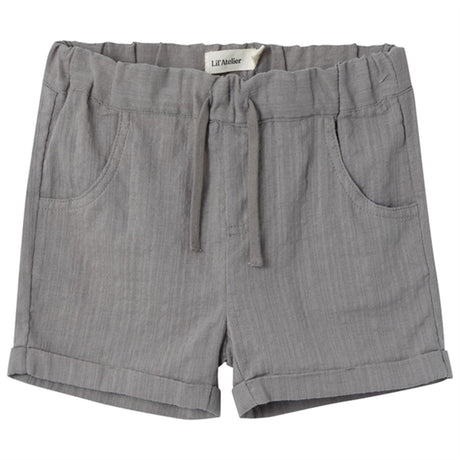 Lil'Atelier Frost Gray Hessa Loose Shorts