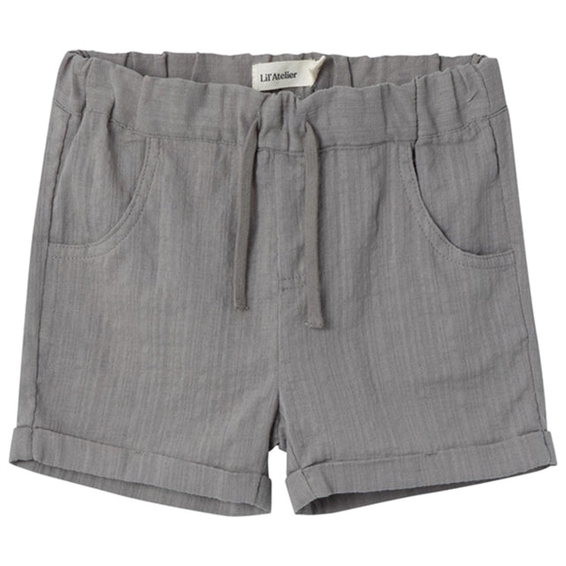 Lil'Atelier Frost Gray Hessa Loose Shorts