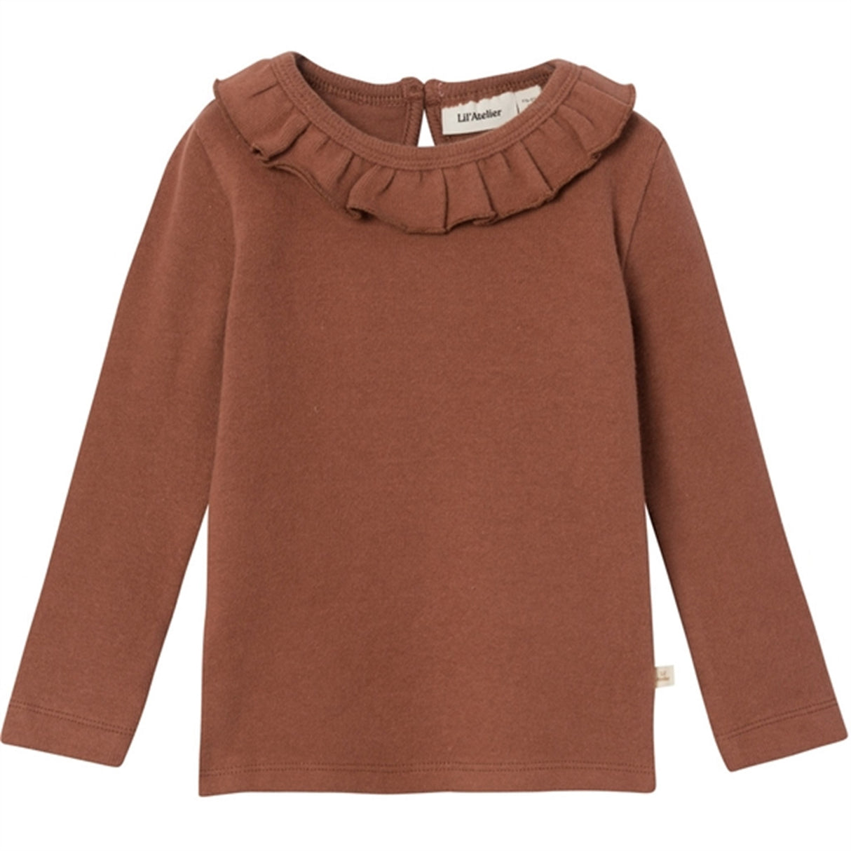 Lil'Atelier Carob Brown Thora Slim Bluse