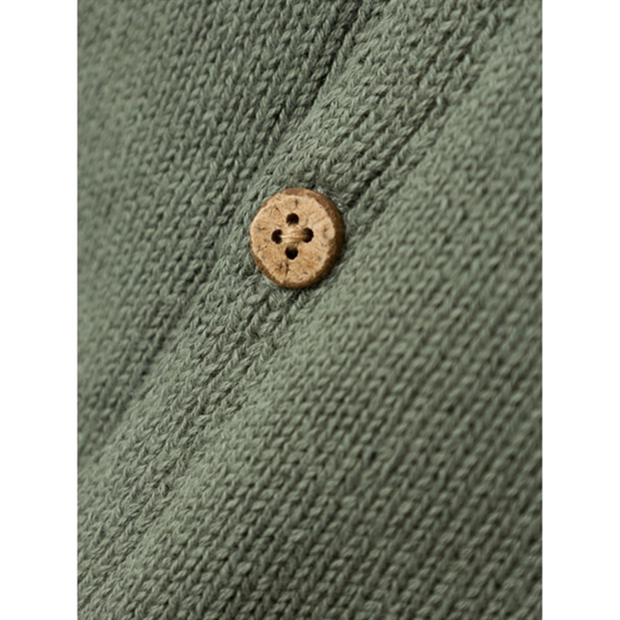 Lil'Atelier Agave Green Theo Loose Strik Cardigan 4