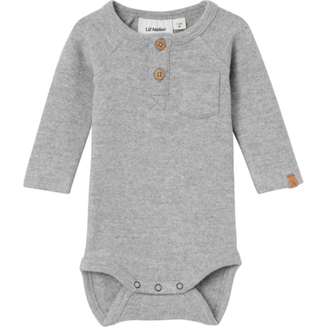 Lil'Atelier Grey Melange Thor Slim Body