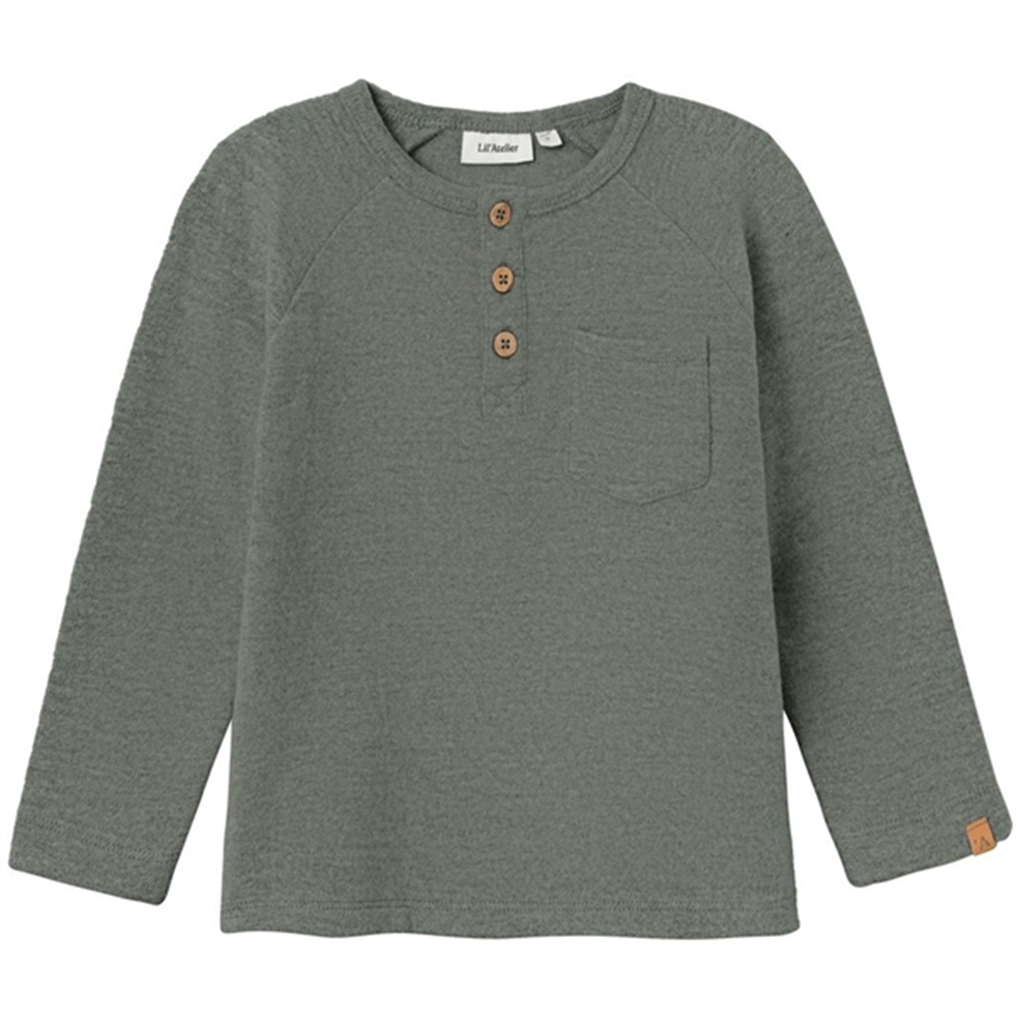 Lil'Atelier Agave Green Thor Bluse