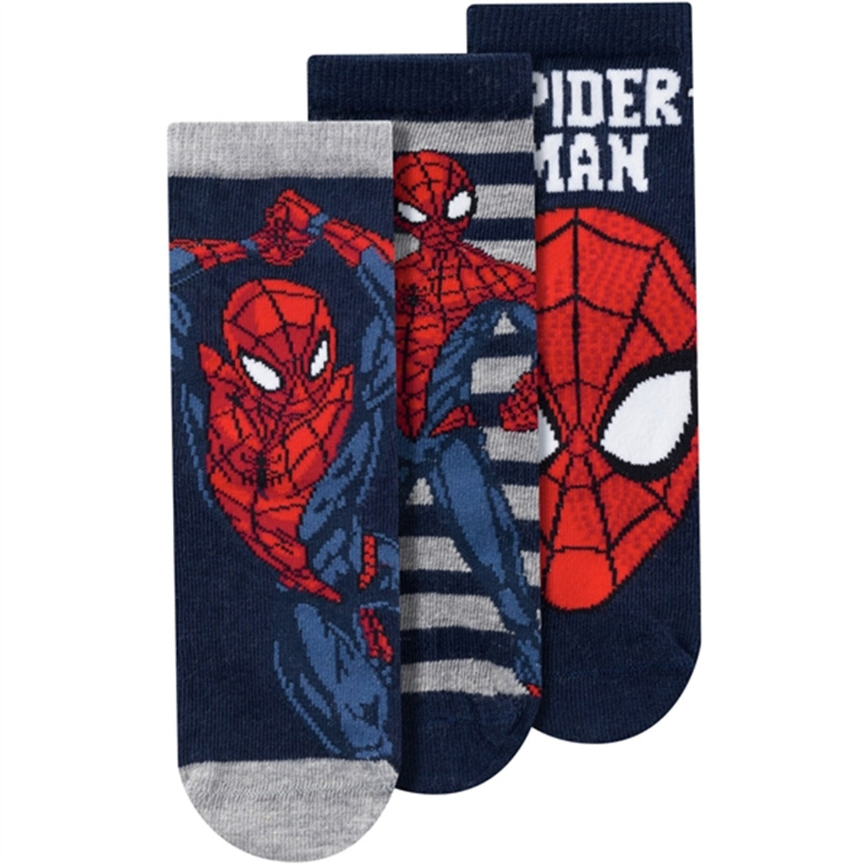 Name it Dark Sapphire Netin Spiderman Strømper 3-pak