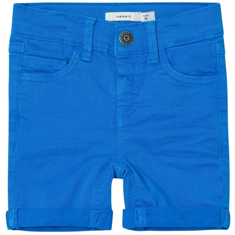 Name it Electric Blue Lemonade Silas Isak Twill Shorts