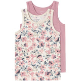 Name it Nostalgia Rose Flower Tank Top 2-pak Noos