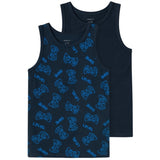 Name it Dark Sapphire Gamer Tank Top 2-pak Noos