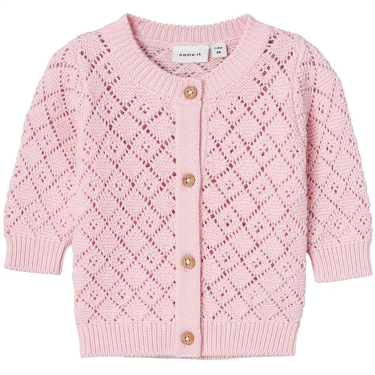 Name it Parfait Pink Desina Strik Cardigan